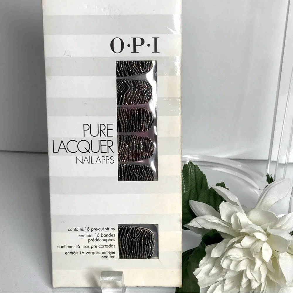 OPI Pure Lacquer Nail Strips #AP101 Metallic Waves NEW